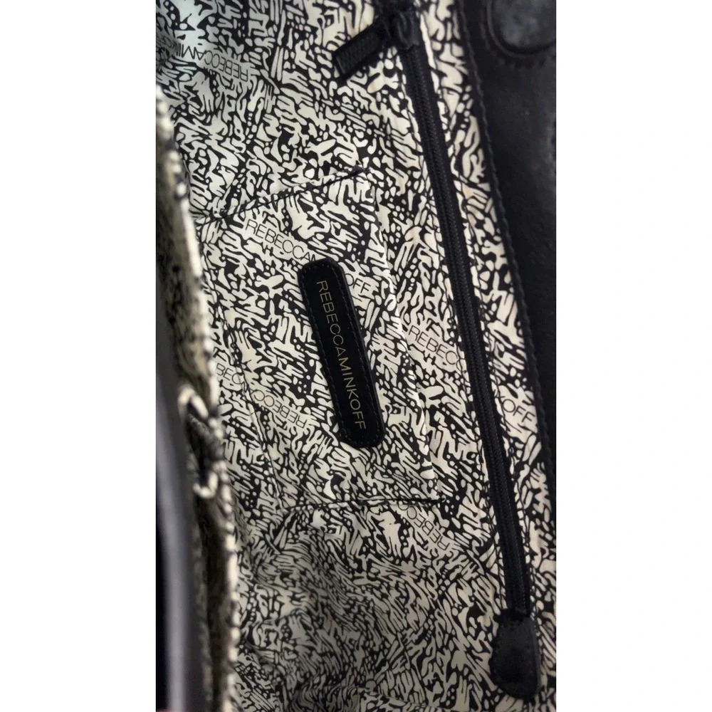 Rebecca Minkoff leopard‎ print leather clutch with tassels